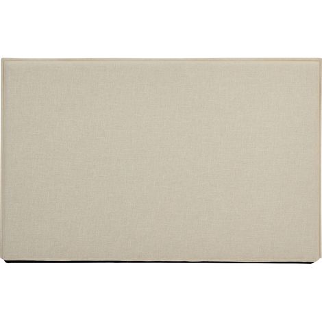 Testata letto sfoderabile 150 cm Cotone e Lino Beige  - TAHIME (1/4)