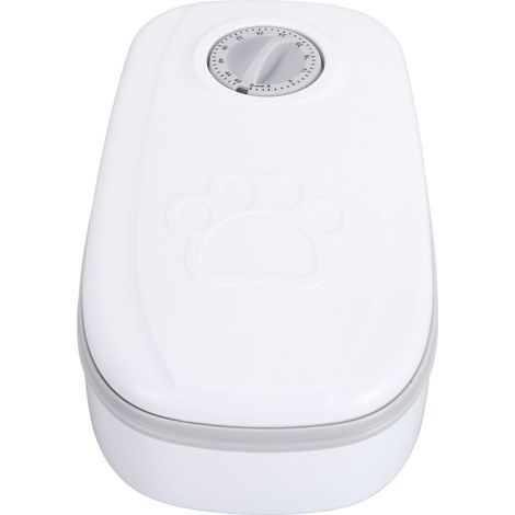 Mangeoire automatique intelligente pour chats et chiens, grande mangeoire pour croquettes et nourriture humide, fonctionnant sur piles, programmable pour animaux de compagnie, pieds antidérapants, 9,4 (1/5)