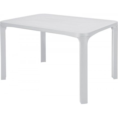TAVOLO OLE' RATTAN 80X120 GRANDSOLEIL Colore: Bianco (1/2)