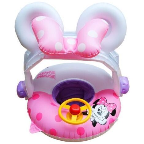Siège de piscine gonflable pour bébé – Flotteur avec volant et klaxon – Taille 65 x 65 cm – Non toxique et étanche – Pour enfants 6-36 mois (1/4)