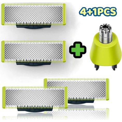 Pour One Blade Rasoir Lame Compatible Avec Oneblade De Remplacement Pro Lames Hommes, paquet de 4 + 1