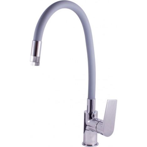 Mitigeur évier à flexible gris mémoire de forme COLORADO H. 36 cm (1/3)