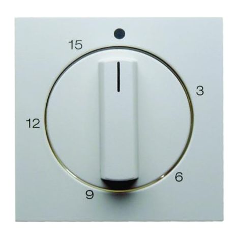 Berker S1 B3 B7  Couvercle de minuterie avec bouton rotatif blanc polaire brillant 16328989