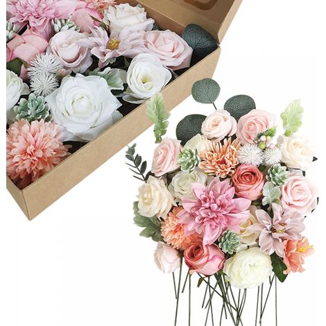 Boîte cadeau de fleurs artificielles, 1 pièce.-AquaForge (1/4)
