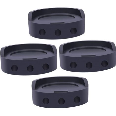 Lot de 4 Coussinets de Base pour Machine à Laver Amortissants - Coussinets Antidérapants pour Rehausseurs de Meubles (1/4)