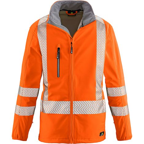 4PROTECT® Warnschutz-Softshelljacke TYLER leuchtorange 100% Poly 3472 Gr. 6XL (1/5)