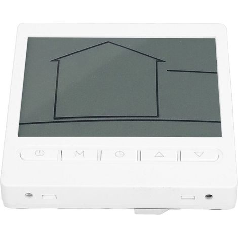 Smart thermostat with memory function, 16A LCD screen, digital room thermostat for electric heating (1/5)