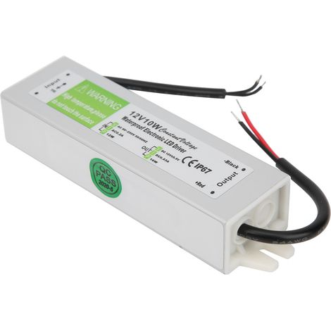 Alimentation LED professionnelle et étanche 10 W CA 90-250 V (50/60 Hz) CC 12 V (1/5)