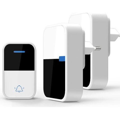 Sonnette sans fil auto-alimentée sans batterie sonnette de porte étanche 38 sonnerie bouton poussoir recevoir appel cloche télécommande sans fil extérieur électronique sonnette téléavertisseur anneau  (1/5)