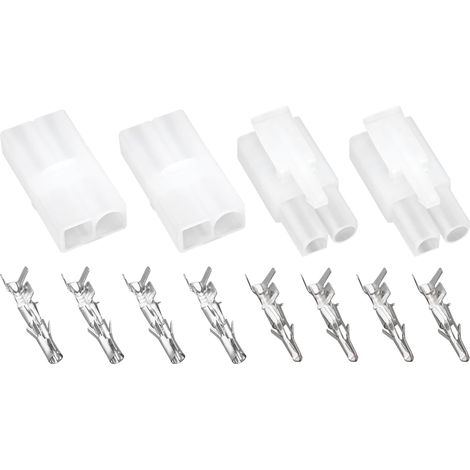 2er-Pack Akkuladegerät-Kabelverbinder, kompatibel mit Optimate-Anschlüssen, Stecker und Buchsen