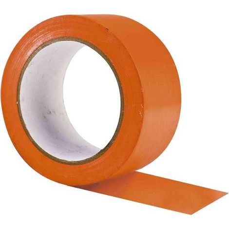 Ruban adhésif de chantier multi usage, masquage réparation - PVC orange - 33 m x 50 mm (1/5)