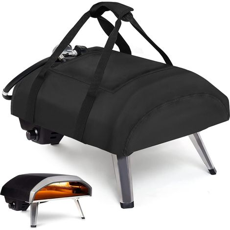 Housse de four à pizza pour Koda 16, étanche 600D, sac de transport en tissu Oxford, fours à pizza avec nouvelle poche supérieure zippée, accessoires pour four à pizza - Noir (1/5)