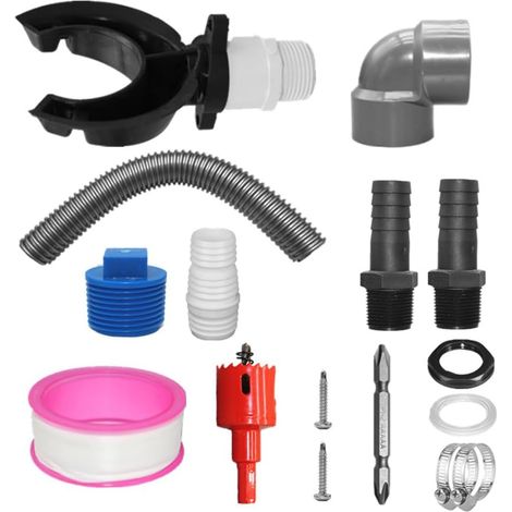 Kit de Collecte d'eau de Chute de Toit de collecteur d'eau de Pluie de mer adapté aux tuyaux de Descente de 70 à 110 mm (1/5)