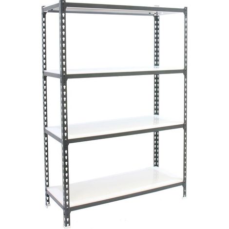 Simonrack Metallregal ohne Schrauben in Anthrazit und Weiß