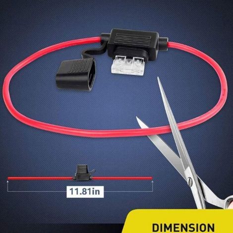 Lot 6 porte-fusibles étanches 32V 30A protection court-circuit (1/5)
