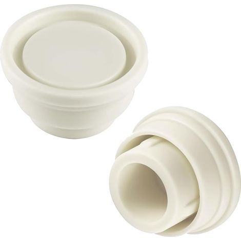 2pcs Pare-Chocs Échelle Piscine Creusée, Bouchon Caoutchouc Sécurité Échelles,Accessoires Remplacement Fixation pour Protéger Marches,Coussin Tampon Garde pour 42mm Diamètre Escaliers Mécaniques,Blanc (1/5)