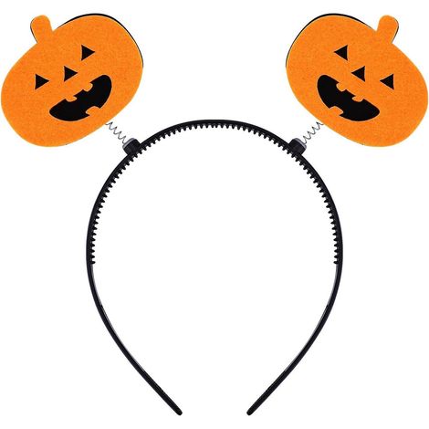 3 Pieces Halloween Bandana Pumpkin Headband, Halloween Pumpkin Hair Accessories, Spooky Headwear (1/5)