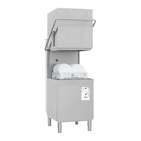 Lave-Vaisselle à Capot Electronique TE100 avec Doseur de Produit de Rinçage et de Lavage - 8500 w - MEC