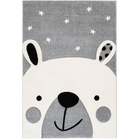 Tapis australie enfant argent leonora - 80 x 150 cm (1/3)