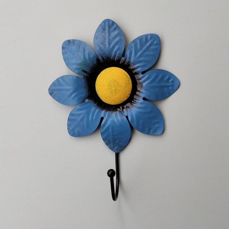 Crochet Murale - Crochet en Fer pour Manteaux Chapeaux Clés Serviettes - Fixation Murale - 14 x 10,5 cm - 1 Pièce (1/5)