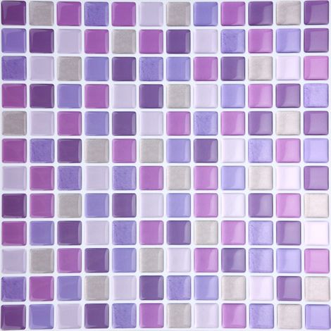 10 Autocollant carrelage mural, effet 3D, PVC PET PU, pour salon chambre salle de bain cuisine (1/5)