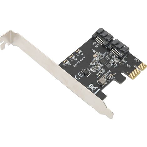 Carte d'extension PCIe vers SATA 6 Gbit/s, performances stables, carte d'extension PCIe vers 2 SATA 3.0 pour ordinateur de bureau (1/5)