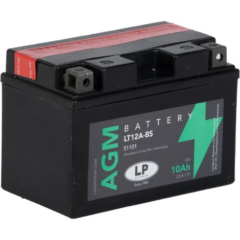 Batería de Moto 10Ah 12V LP LT12A-BS (1/2)