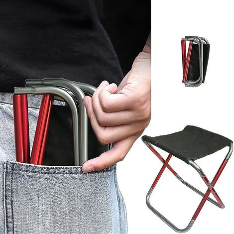 Tabouret pliant de camping, mini chaise pliante d'extérieur, siège de détente (1/5)