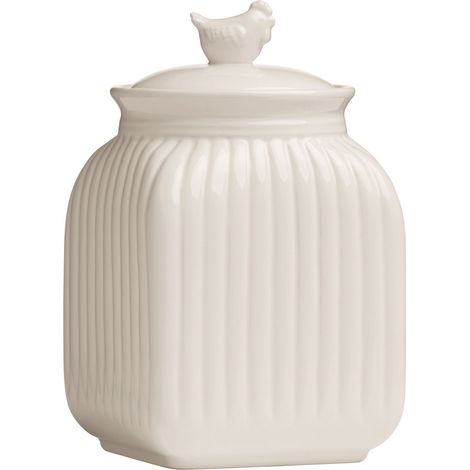 Interiors By Premier Durable Small Canister, Practical Design Kitchen Canister For Ingredients, Stainless Steel Canister (1/4)