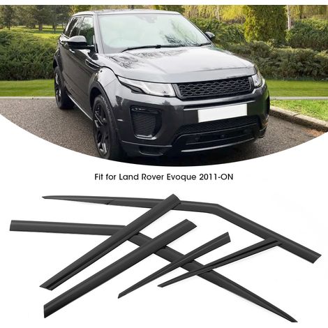 Schwarze Regenabweiser für Land Rover Evoque ab 2011, 6er-Set (übergroß) (1/5)