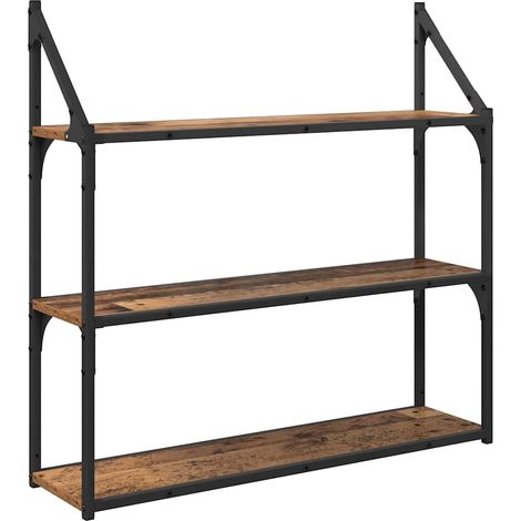 Étagère Murale Bois Ancien 80 x 21 x 78,5 cm Bois d'ingénierie vidaXL