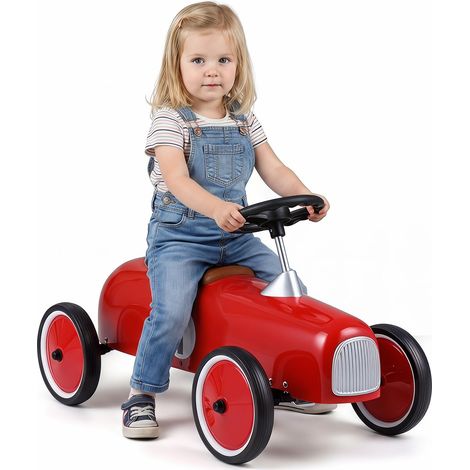 COSTWAY Macchinina Cavalcabile per Bambini 18+ Mesi, Max 30 kg (Rosso) (1/5)