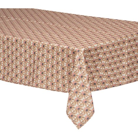Nappe anti-tache Kais marron cannelle 140x240cm - Atmosphera créateur d'intérieur (1/3)