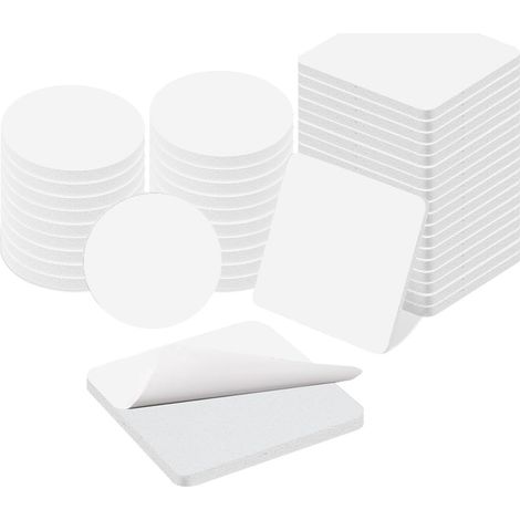 Adhesif Double Face Extra Fort Mousse, 40 Pièces Adhesif Puissant Ruban Mousse, Carré (1/5)