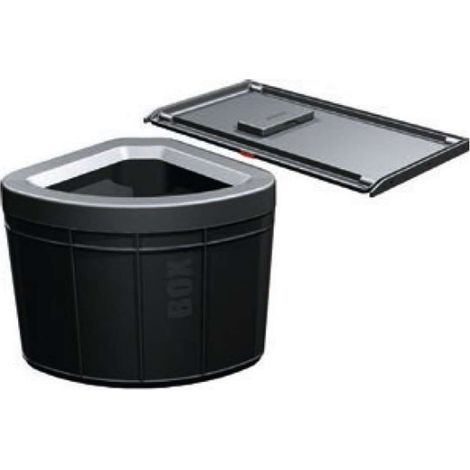 Franke - Cubo de basura integrado Solo 60 mm, negro 121.0307.572 (1/2)