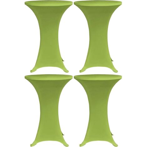 Copritavolo elasticizzato 4 pezzi 70 cm Verde DEC022521