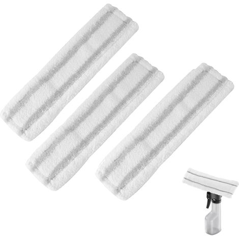 Lot de 3 tampons de nettoyage de fenêtre pour aspirateur Kärcher WV1 WV50 WV75 (1/5)