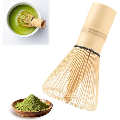 Fouet à matcha Balai en bambou japonais Fouet en bambou comme accessoire pour mélanger la mousse de matcha crémeuse utilisé 100 dents Introduction aux cérémonies de thé japonaises (1/5)