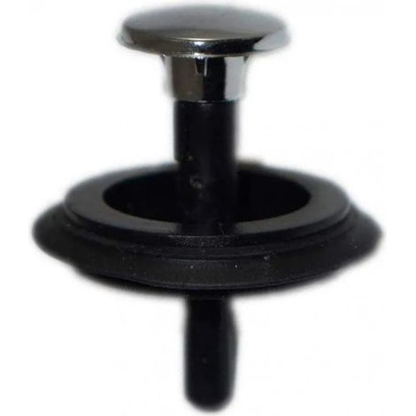 Valentin – Clapet pour bonde à panier manuel inox 84 mm – Corps en caoutchouc – Tête en inox – Pour salles de bain et lavabo