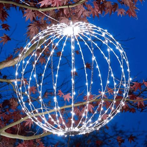50cm Light up Christmas Twinkle Orb with 360 Cool White LEDs (1/2)