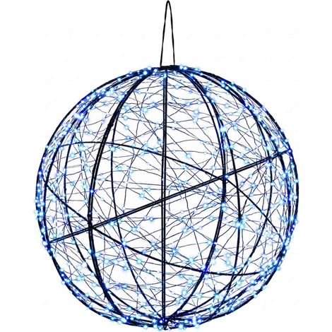 Christmas Finial Light 750 LEDs Blue Ø 50 x 52 cm vidaXL (1/5)