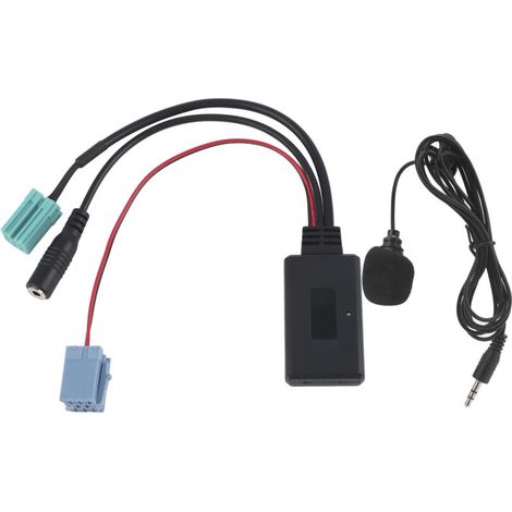 Adaptateur Microphone pour Renault avec Bluetooth 5.0 et AUX - Câble 6 Broches Stéréo Plug & Play (1/5)