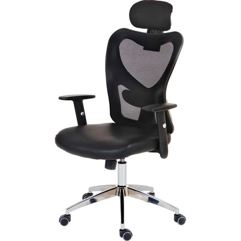 [NON UTILIZZATO] Poltrona sedia ufficio girevole regolabile T350 Atlanta ecopelle design moderno nero