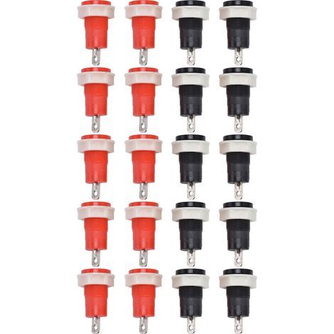 Borne de soudage en laiton de Type sécurité, 10 paires, pour connecteur de fiche banane de 4mm, 1KV 32A (1/5)