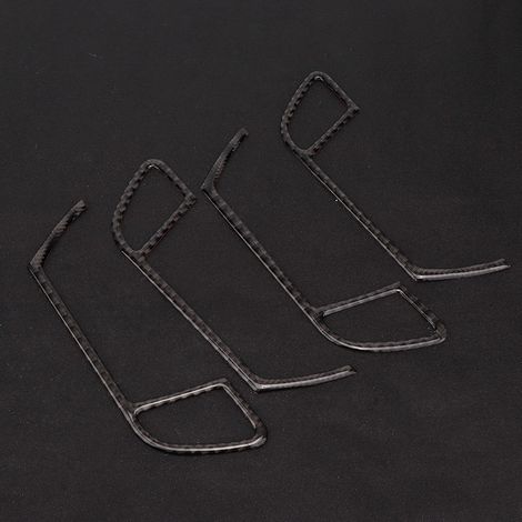 Lot de 4 poignées de porte intérieures en fibre de carbone souple pour Audi A4L/A5 (2009-2016) (1/5)