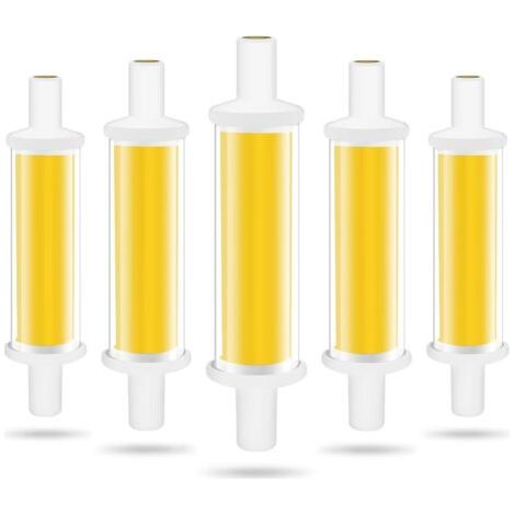 78-mm-R7S-LED-Lampe, 4,2 W (entspricht einer 50-W-Halogenlampe), kaltweißes Licht (6000 K), 600 lm, COB-R7S-LED-Röhre, nicht dimmbar, 360°-Abstrahlwinkel, flimmerfrei (1/4)