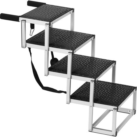 Marchepied pour Chien 4 Marches Pliable Aluminium, Charge Max 68 kg (1/5)