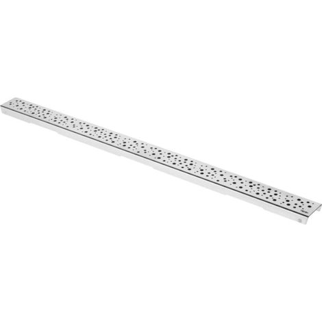 Rejilla de diseño TECEdrainline "gotas" para canales de ducha rectos, 6008, 800mm, cumplimiento: Pulido - 600830 (1/2)