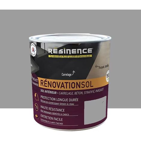 Résine colorée RÉSINENCE RénovationSol Zinc 0,3 L (1/3)
