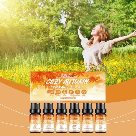 Ätherisches Öl-Set für den Herbst – Warmes und lang anhaltendes Duft-Set – 60 ml (10 ml x 6) -- DE (1/5)